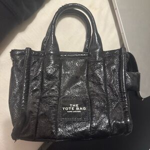 Marc Jacobs Shiny Black Tote Bag